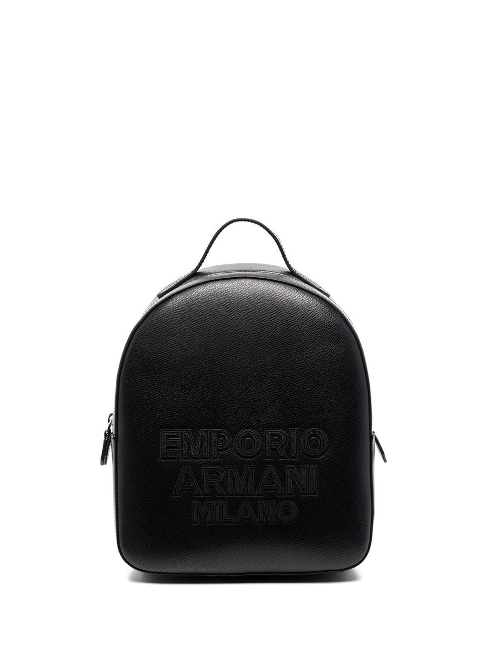 Emporio Armani embroidered logo backpack - Black von Emporio Armani