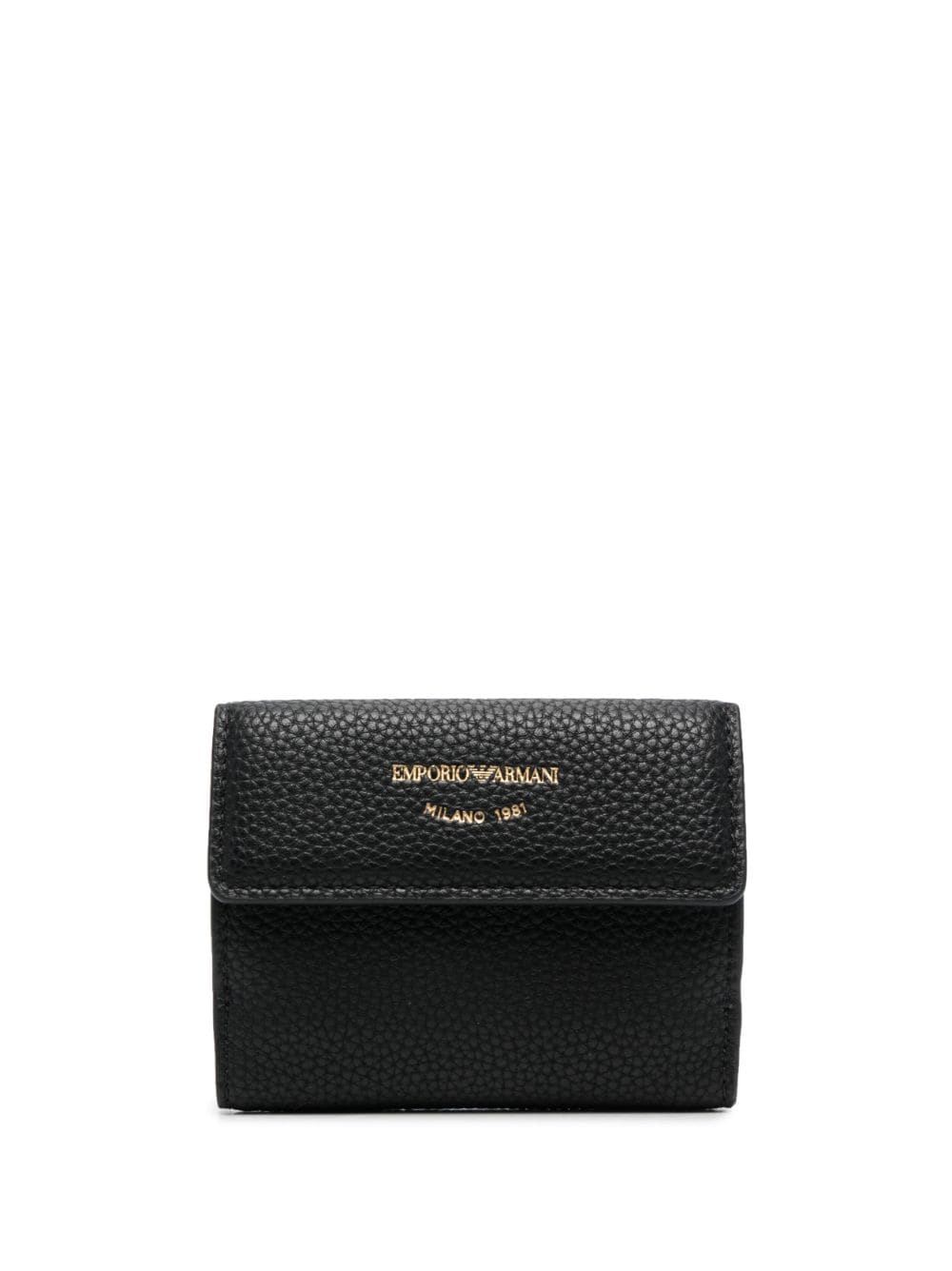 Emporio Armani faux-leather tri-fold wallet - Black von Emporio Armani