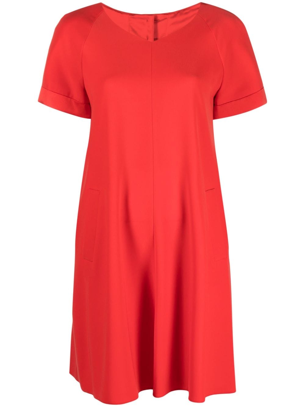 Emporio Armani gusset-detail mini dress - Red von Emporio Armani