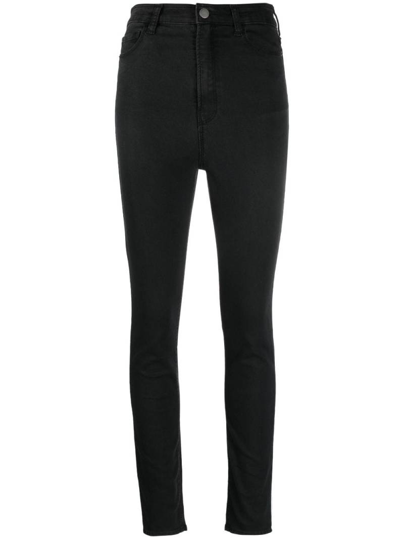 Emporio Armani high-waist skinny-cut jeans - Black von Emporio Armani
