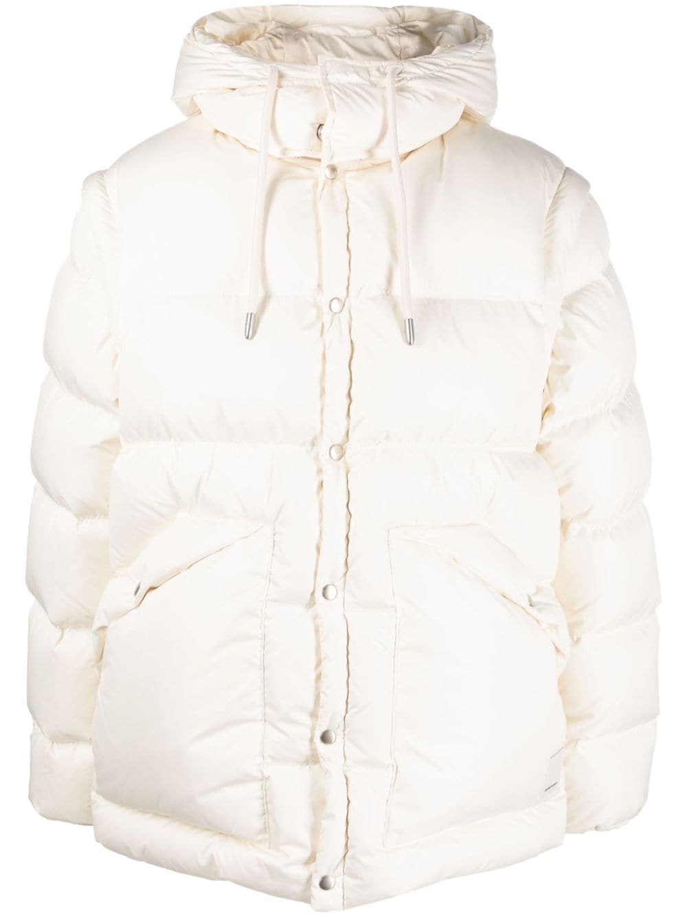 Emporio Armani hooded padded jacket - Neutrals von Emporio Armani