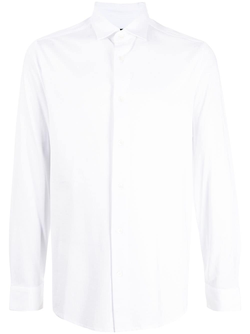Emporio Armani jersey long-sleeve shirt - White von Emporio Armani