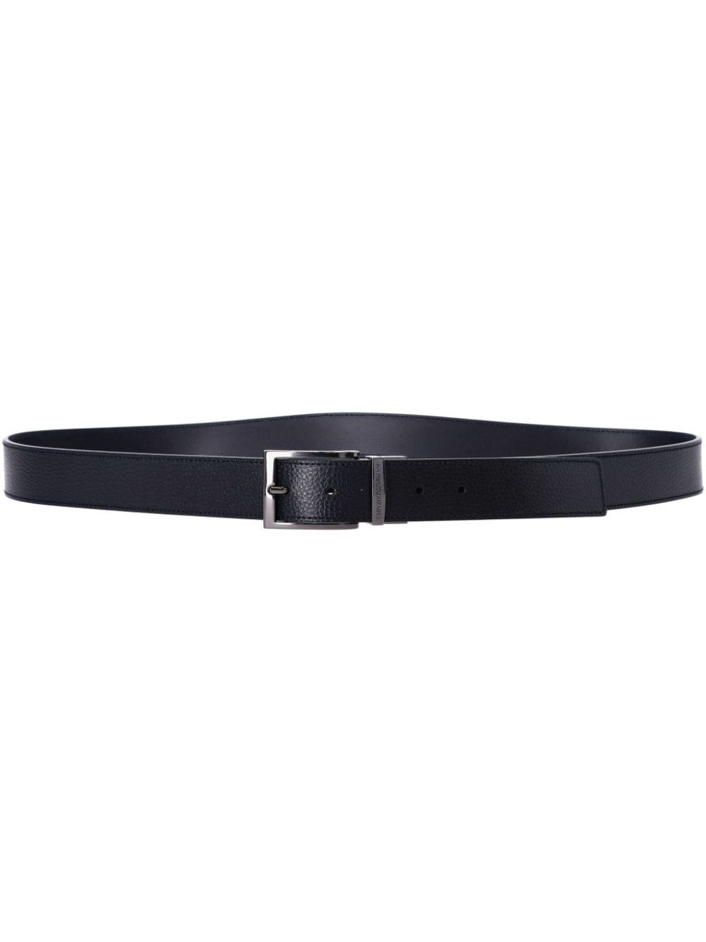 Emporio Armani leather buckle belt - Black von Emporio Armani