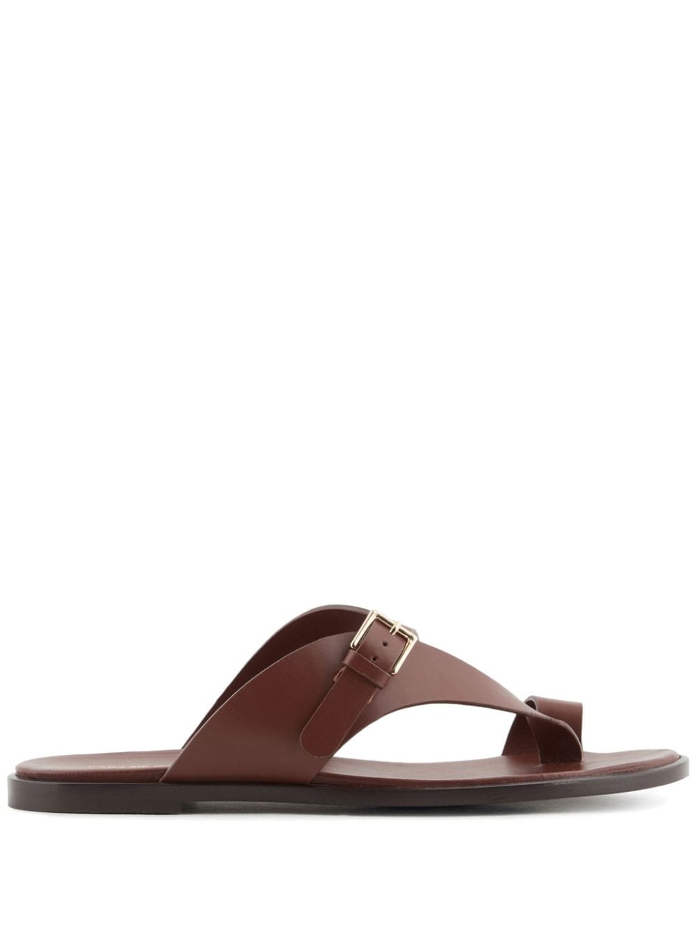 Emporio Armani leather thong sandals - Brown von Emporio Armani
