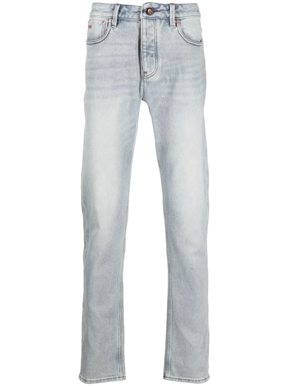 Emporio Armani light-wash straight-leg jeans - Blue von Emporio Armani