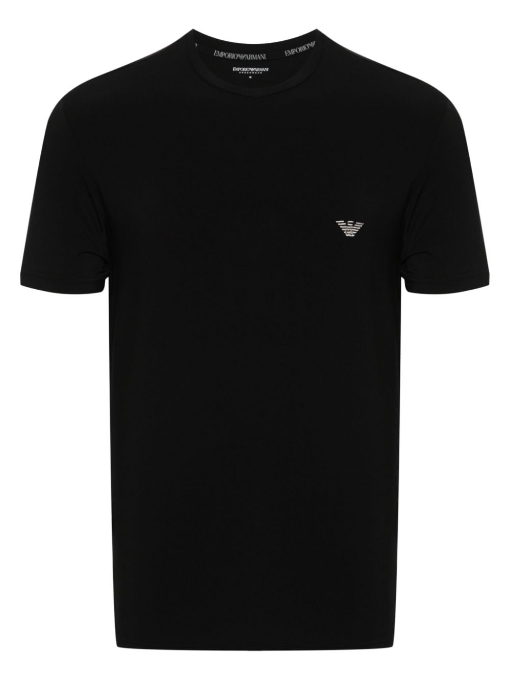 Emporio Armani logo-appliqué underwear T-shirt - Black von Emporio Armani