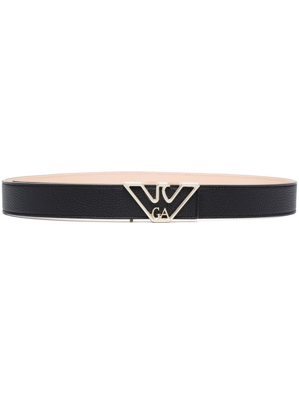 Emporio Armani logo-buckle belt - Black von Emporio Armani