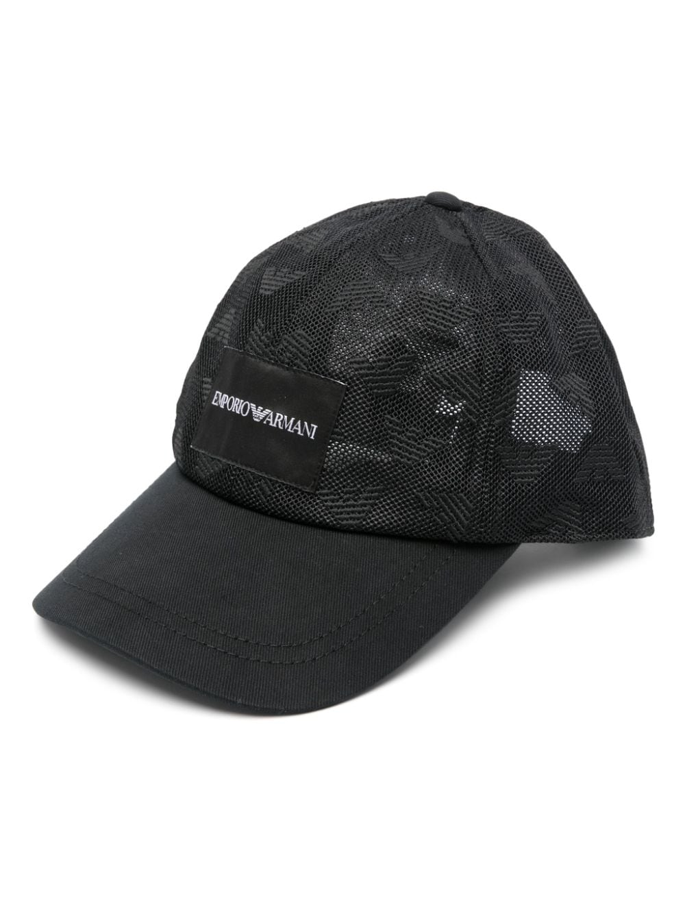 Emporio Armani logo-embroidered baseball cap - Black von Emporio Armani