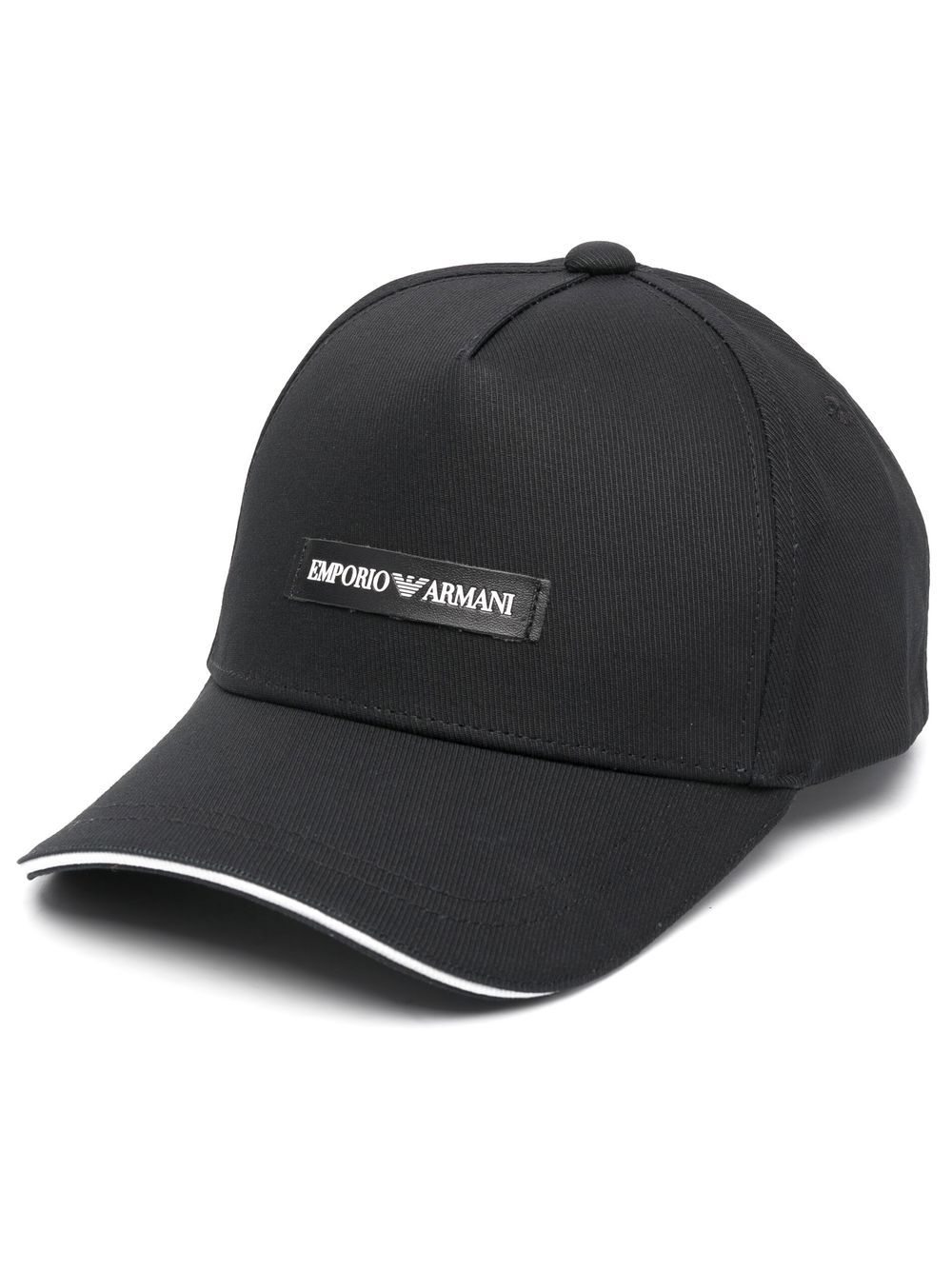 Emporio Armani logo-patch cap - Black von Emporio Armani