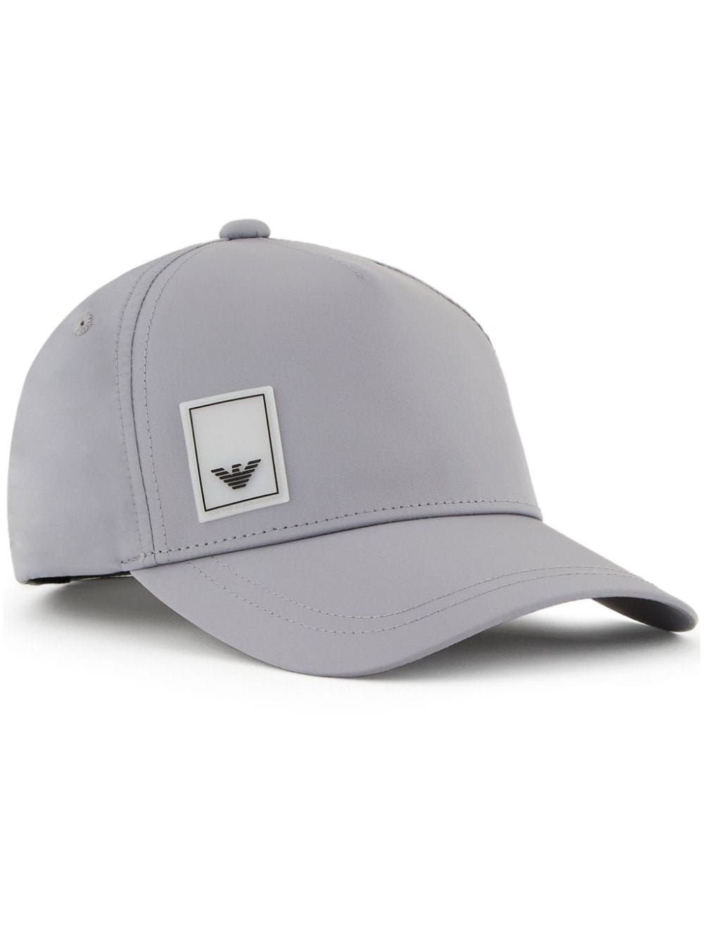 Emporio Armani logo-patch panelled cap - Grey von Emporio Armani