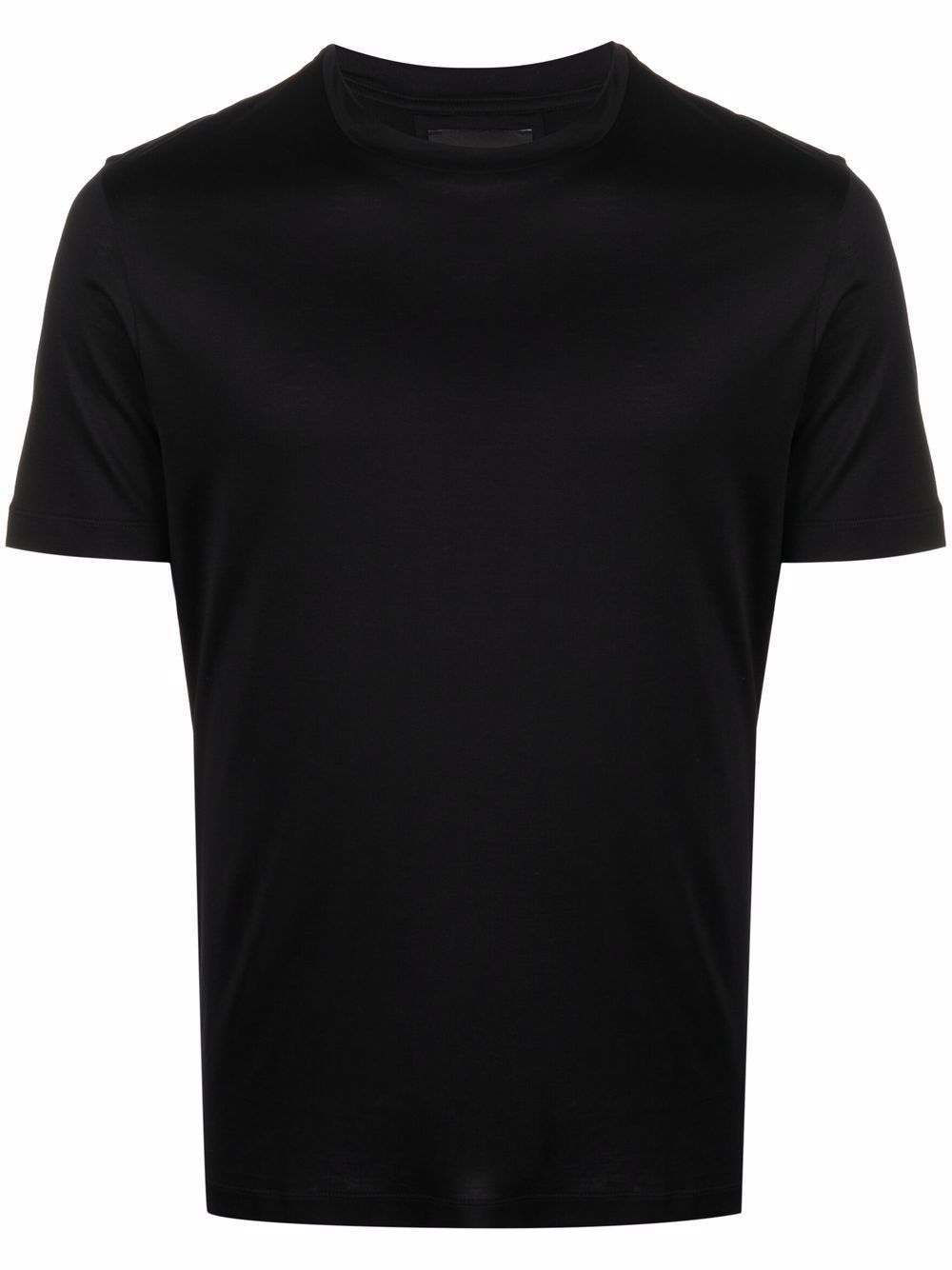 Emporio Armani logo-patch short-sleeve T-shirt - Black von Emporio Armani