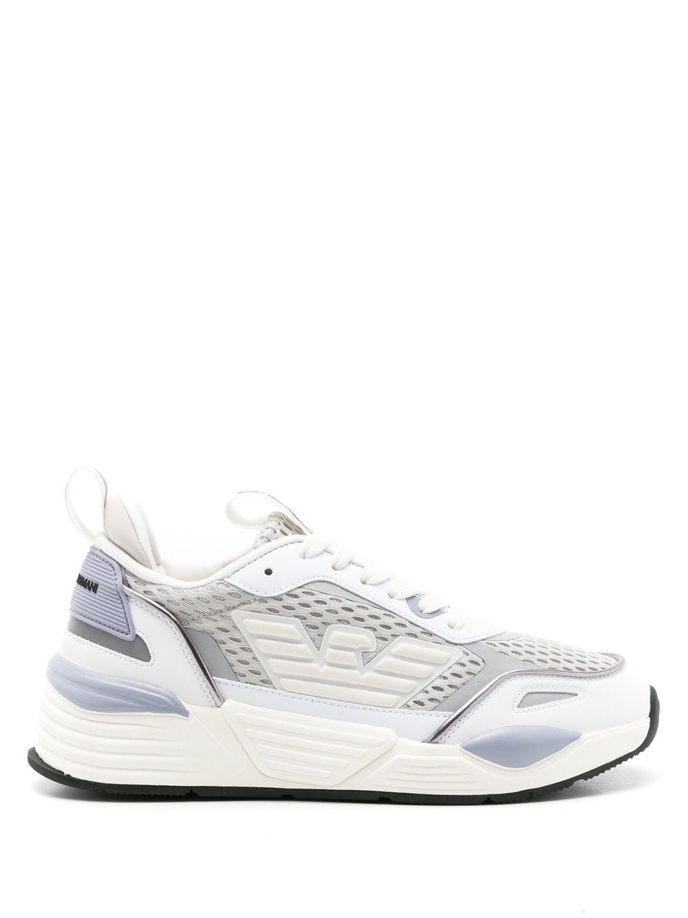 Emporio Armani logo-plaque low-top sneakers - White von Emporio Armani