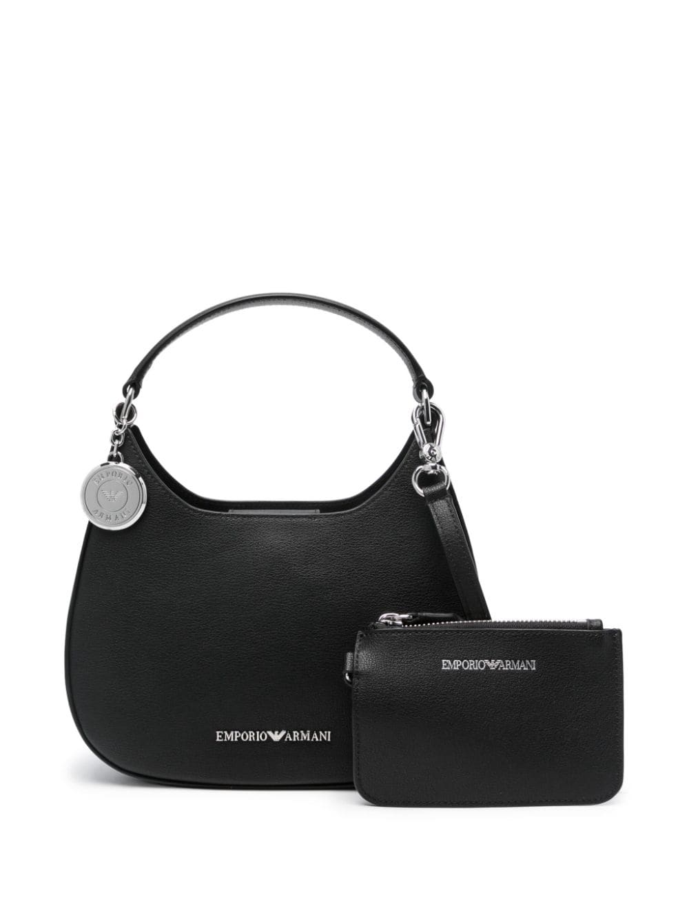 Emporio Armani logo-plaque tote bag - Black von Emporio Armani