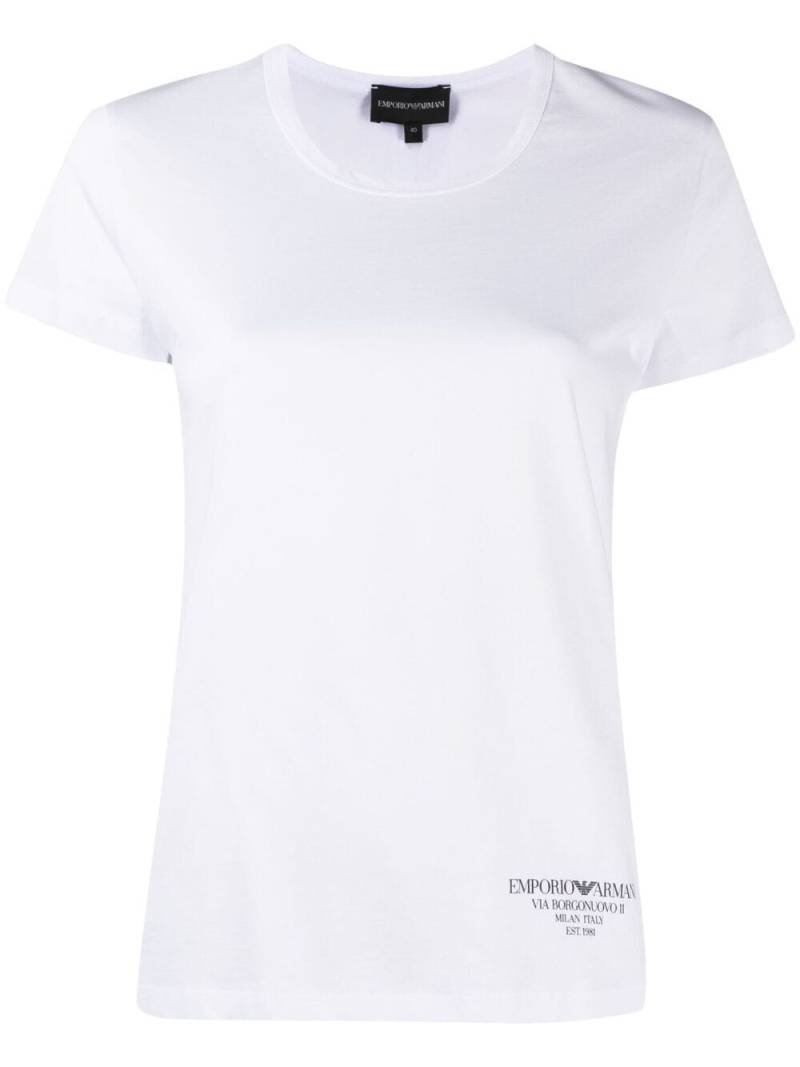 Emporio Armani logo-print T-shirt - White von Emporio Armani