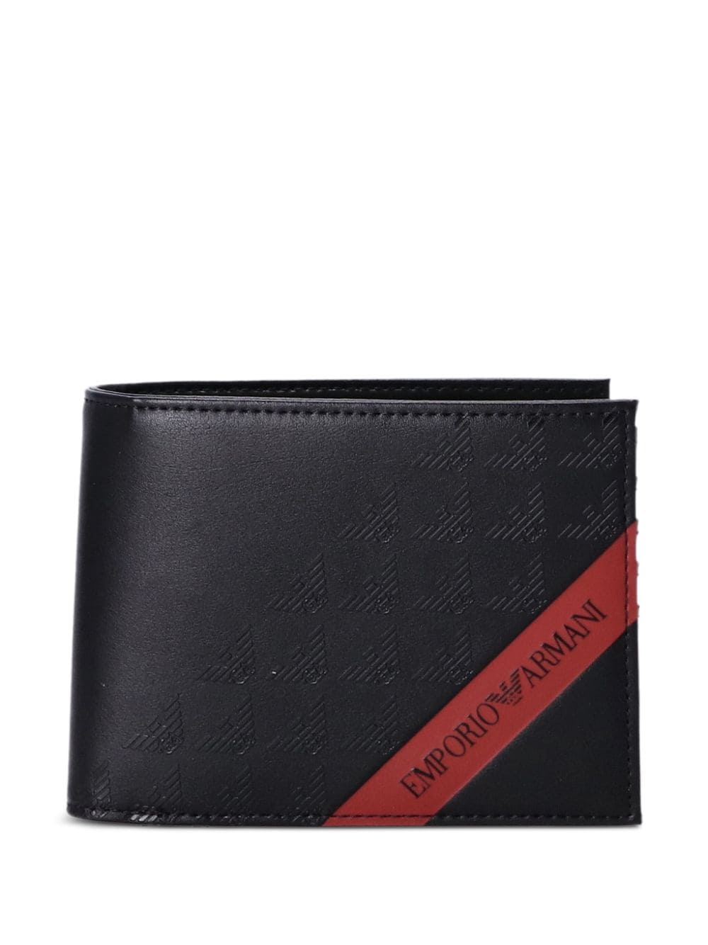 Emporio Armani logo-print bi-fold wallet - Black von Emporio Armani