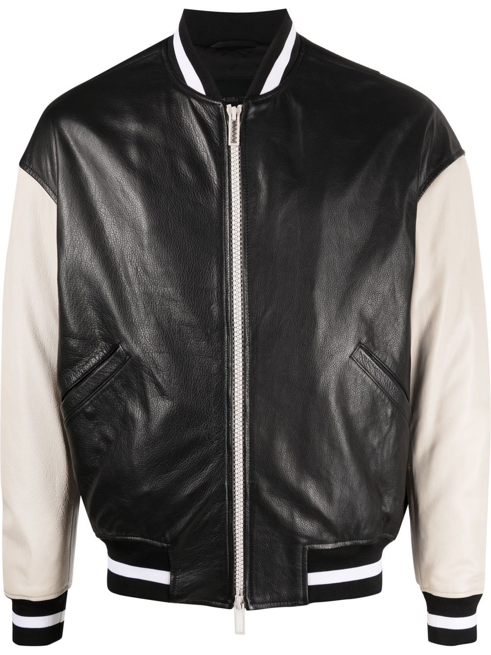 Emporio Armani logo-print bomber jacket - Black von Emporio Armani