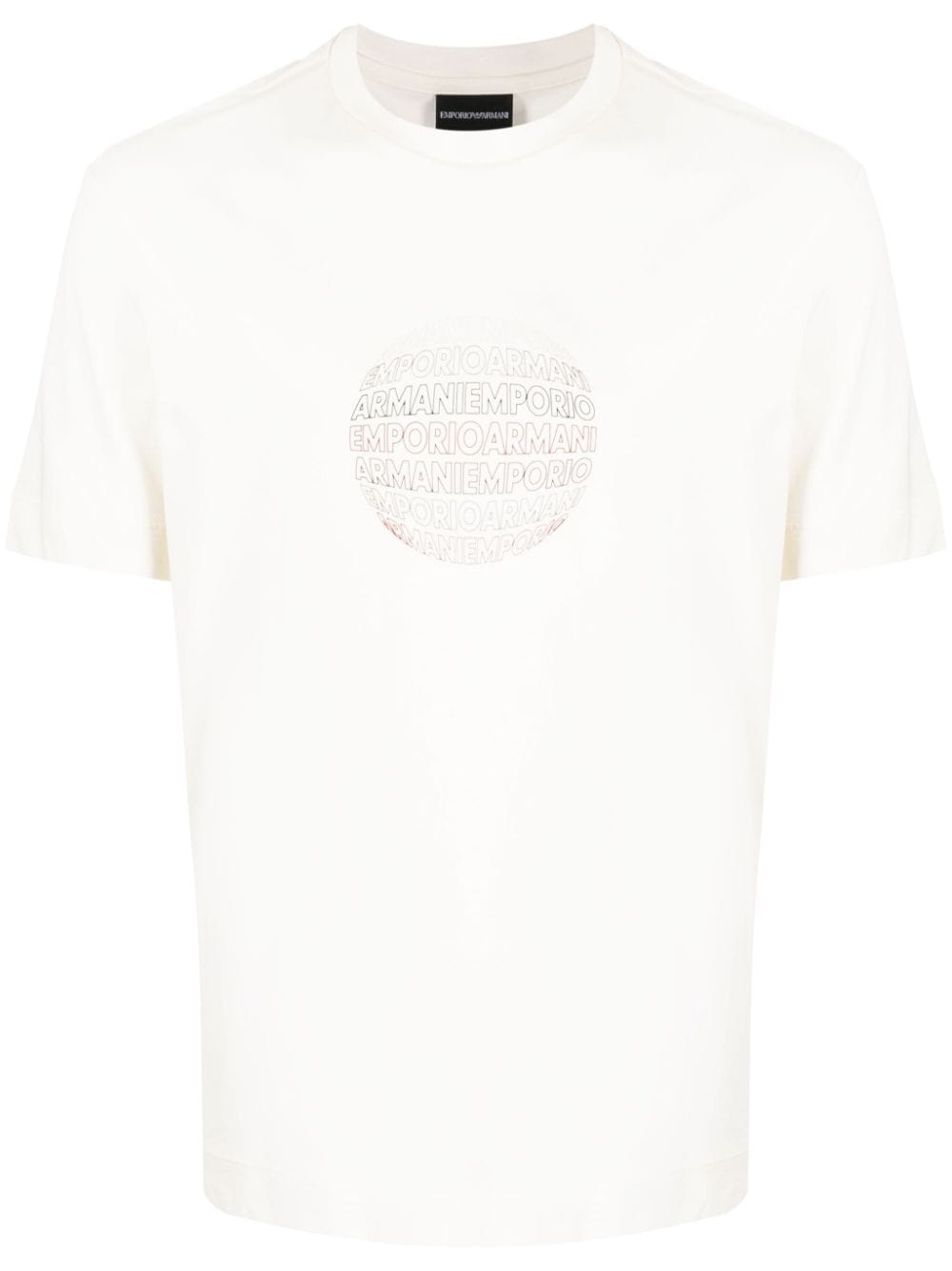 Emporio Armani logo-print cotton T-shirt - White von Emporio Armani