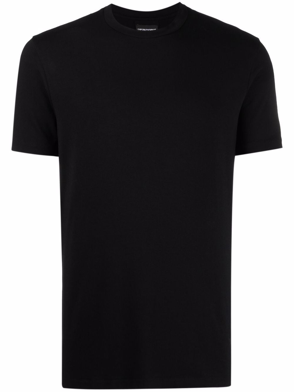 Emporio Armani logo-print crew neck T-shirt - Black von Emporio Armani