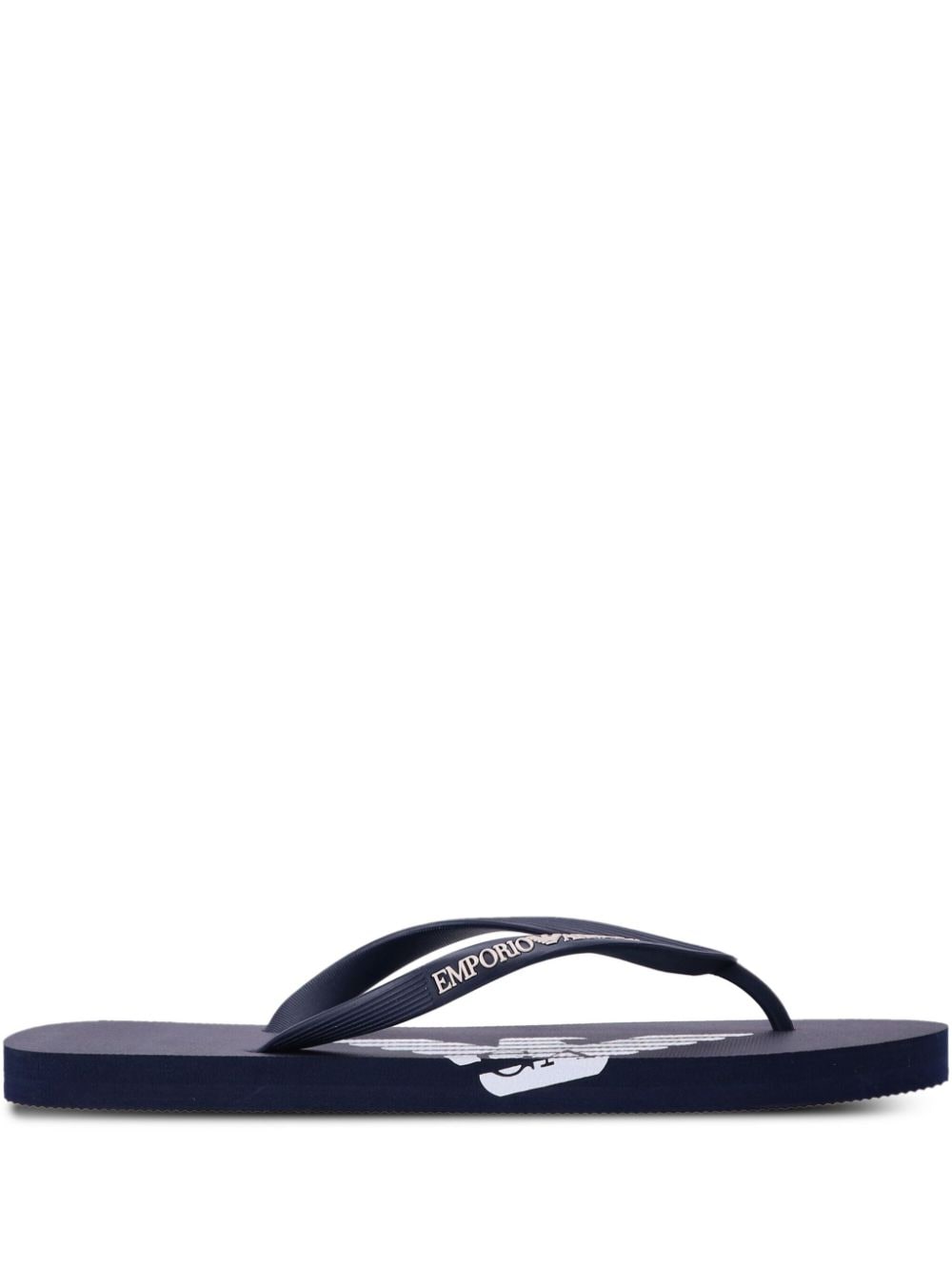 Emporio Armani logo-print flip flops - Black von Emporio Armani