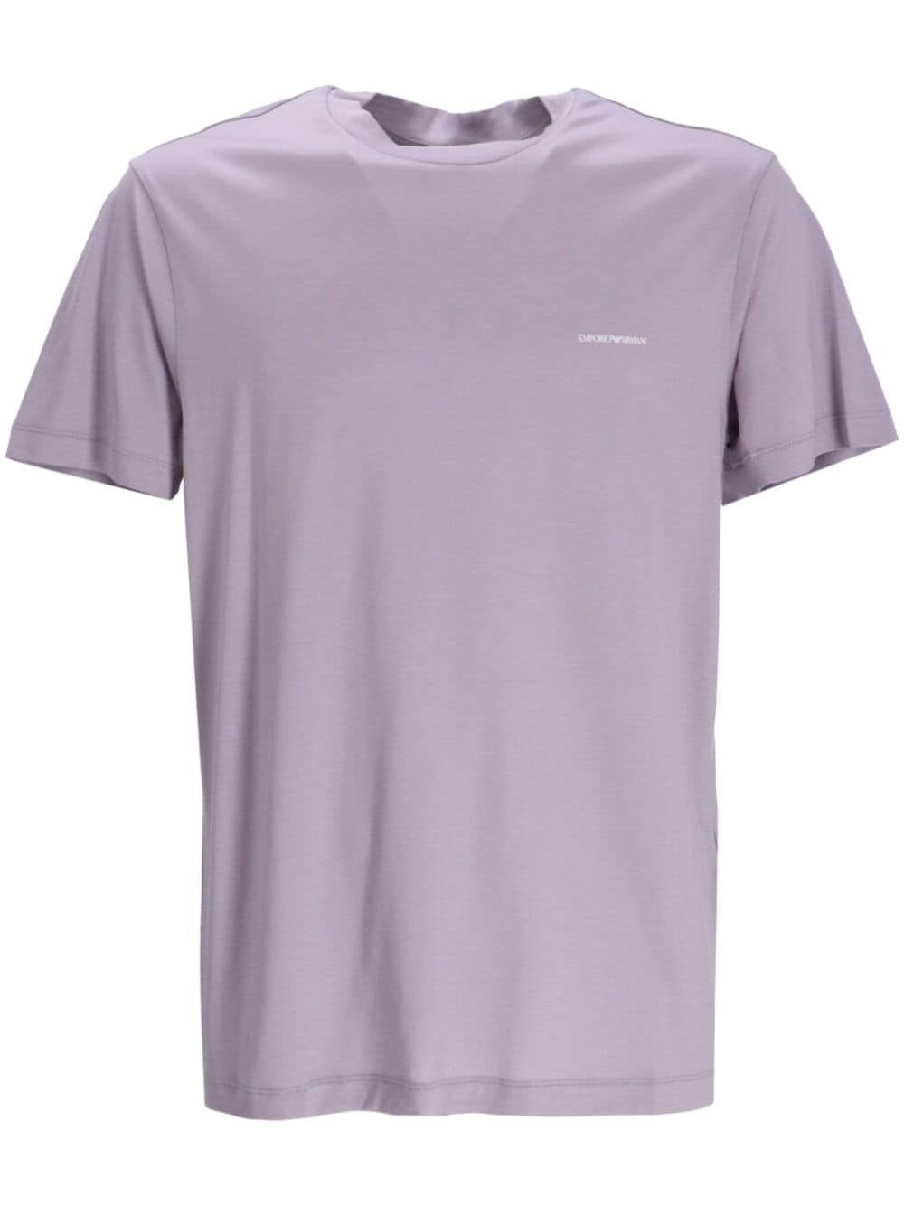 Emporio Armani logo-print short-sleeve t-shirt - Purple von Emporio Armani