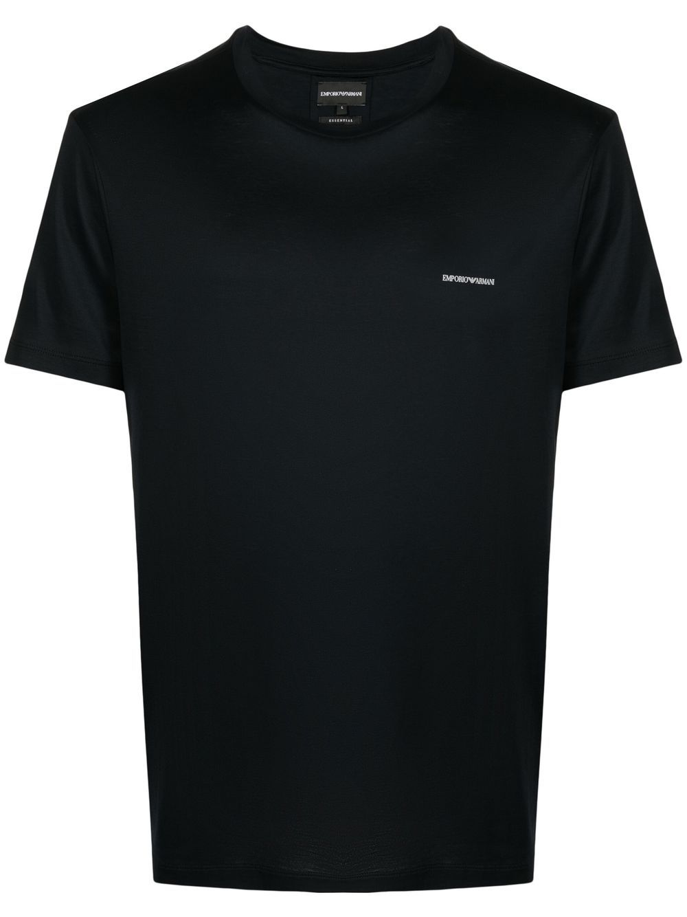 Emporio Armani logo-print short-sleeved T-shirt - Black von Emporio Armani