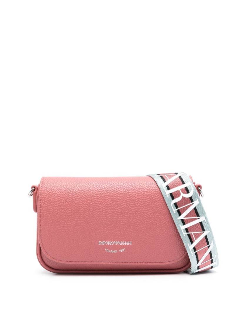 Emporio Armani logo-print shoulder bag - Pink von Emporio Armani