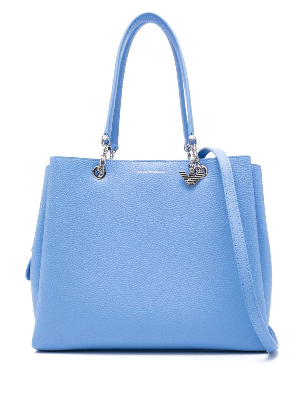 Emporio Armani logo-print tote bag - Blue von Emporio Armani