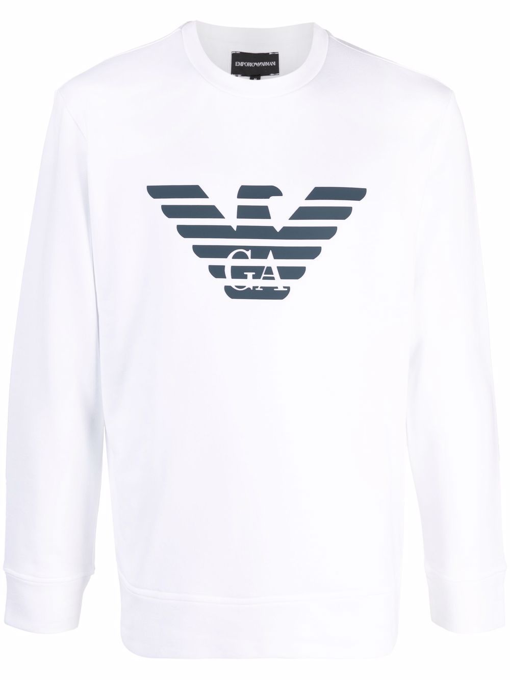 Emporio Armani logo-printed sweatshirt - White von Emporio Armani