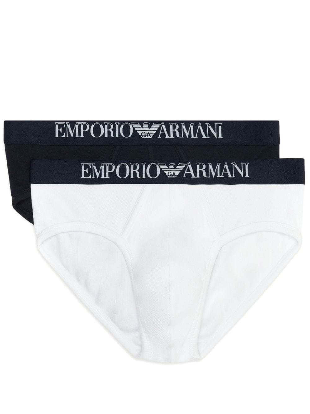 Emporio Armani logo-waistband boxers (pack of two) - White von Emporio Armani