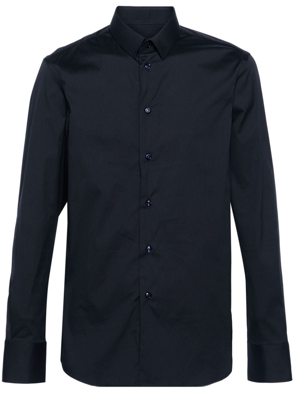 Emporio Armani long-sleeve cotton shirt - Blue von Emporio Armani