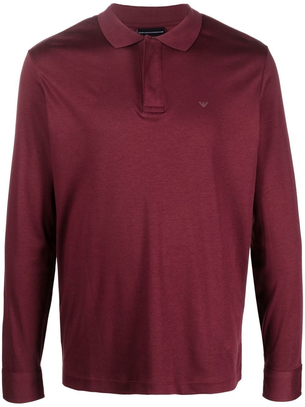 Emporio Armani long-sleeve polo shirt - Red von Emporio Armani