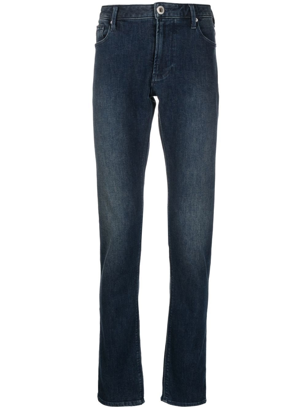 Emporio Armani low-rise skinny jeans - Blue von Emporio Armani