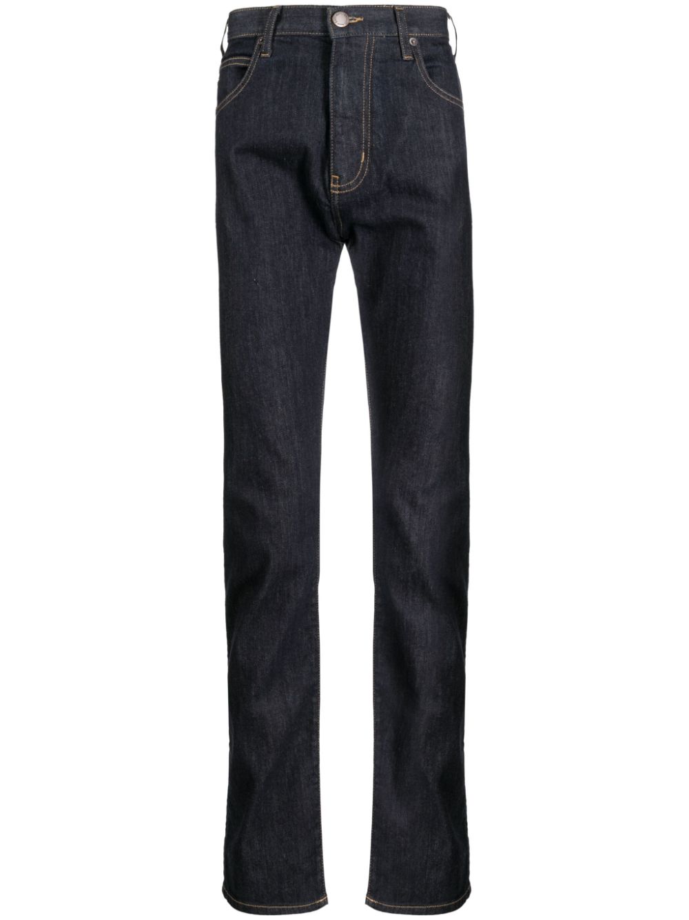 Emporio Armani low-rise slim-cut jeans - Blue von Emporio Armani