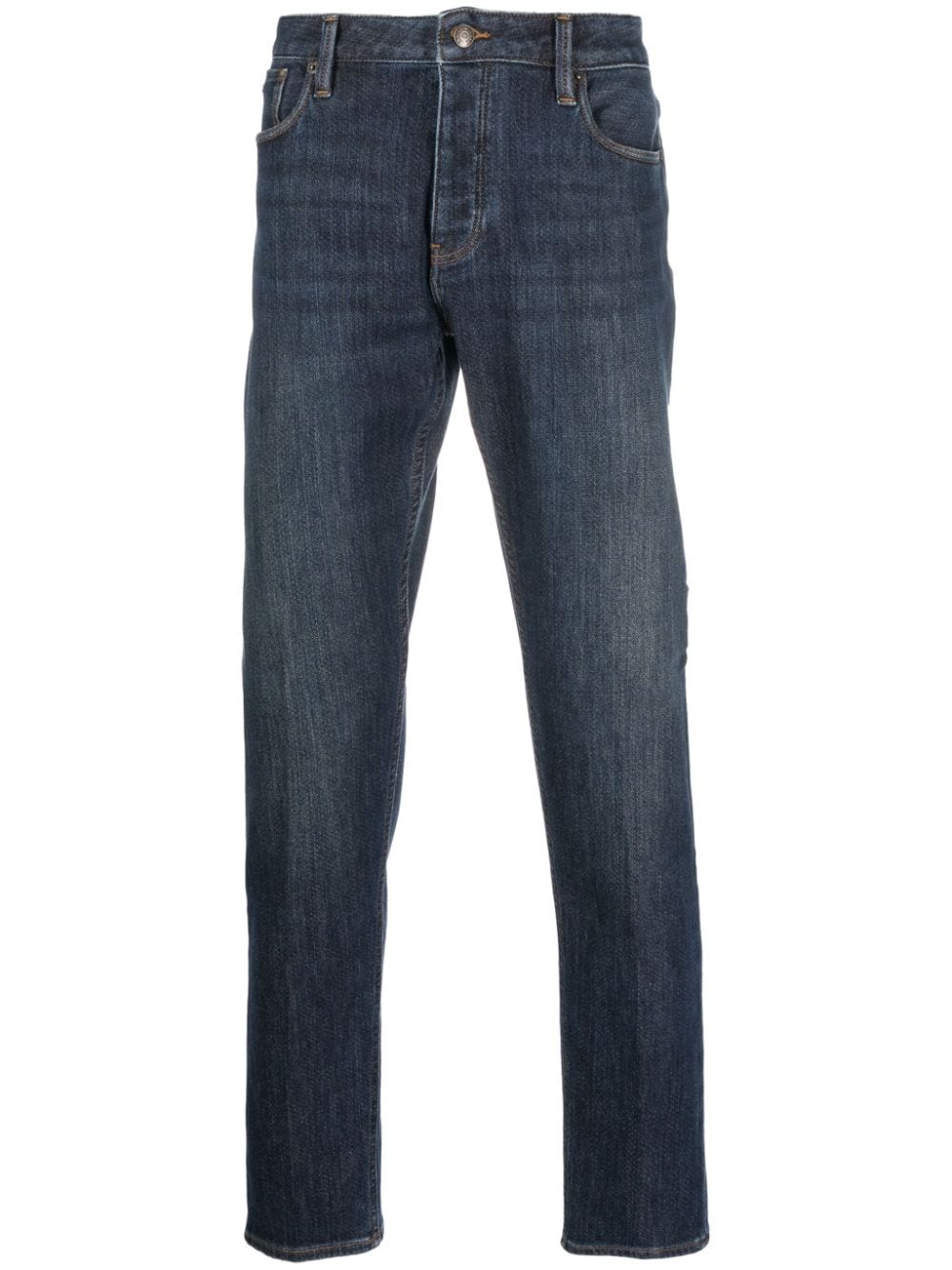 Emporio Armani low-rise slim jeans - Blue von Emporio Armani