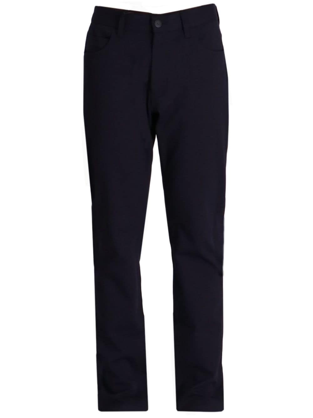 Emporio Armani low-rise straight-leg trousers - Blue von Emporio Armani