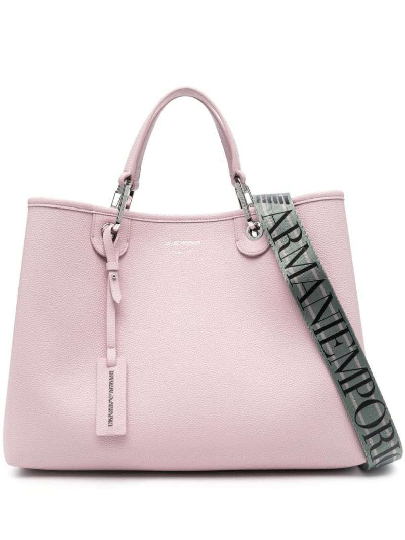 Emporio Armani medium MyEA tote bag - Pink von Emporio Armani