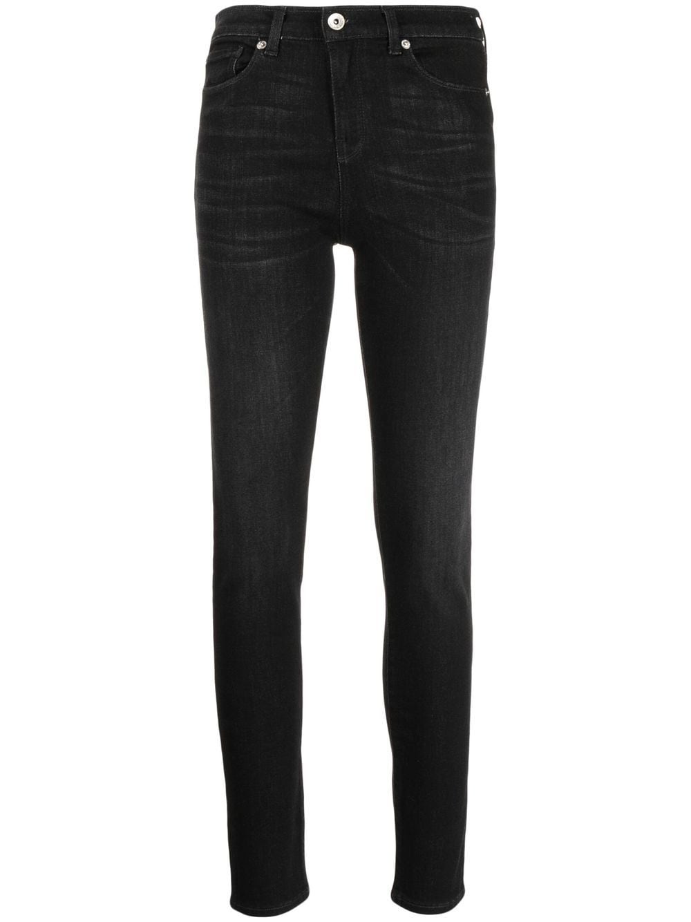 Emporio Armani mid-rise skinny jeans - Black von Emporio Armani
