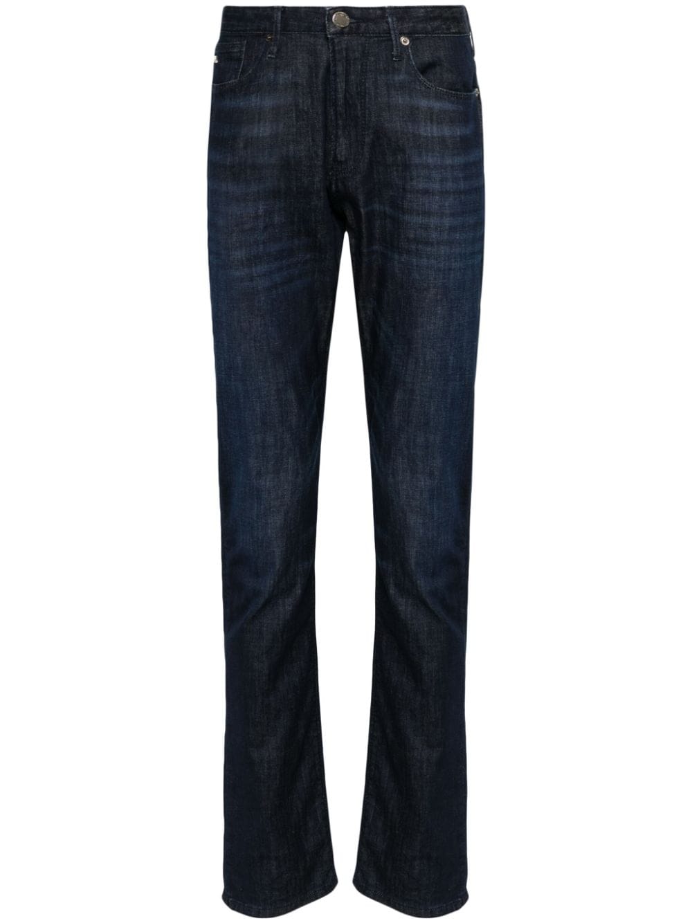 Emporio Armani mid-rise slim-fit jeans - Blue von Emporio Armani
