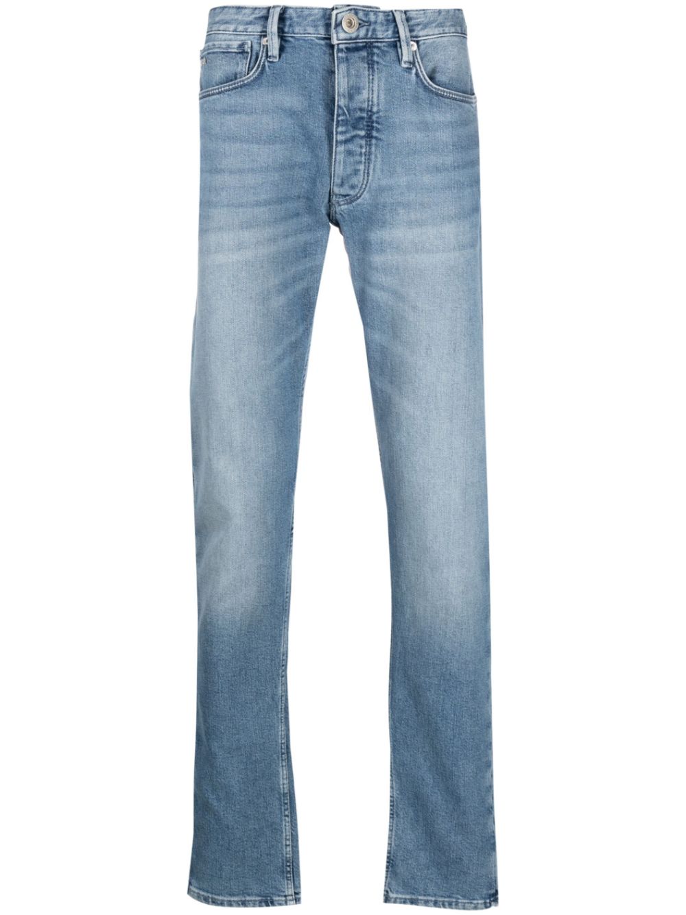 Emporio Armani mid-rise straight-leg jeans - Blue von Emporio Armani