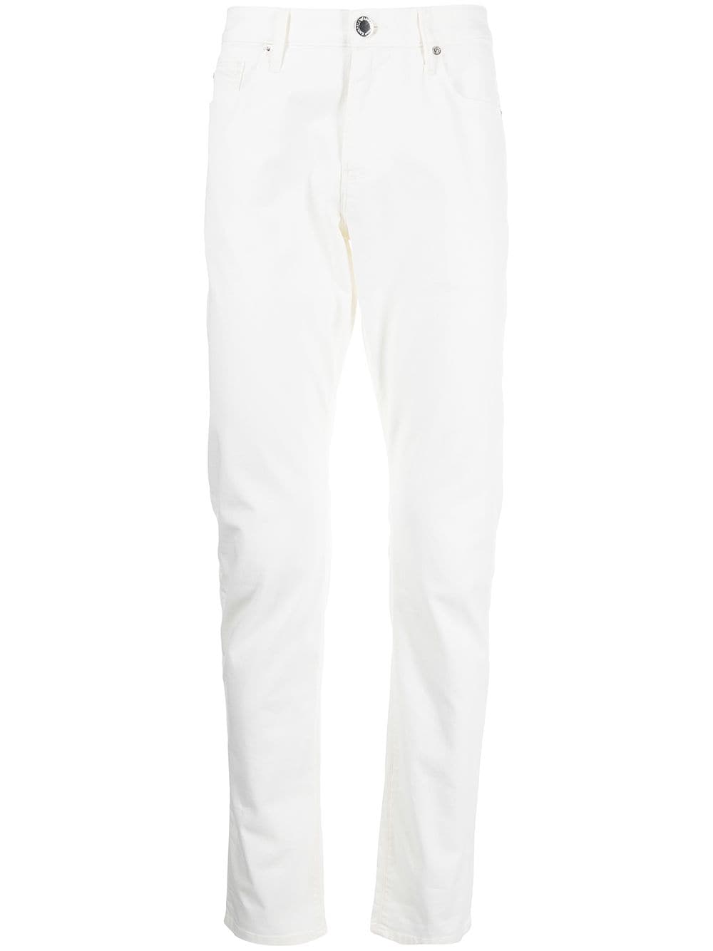 Emporio Armani mid-rise straight-leg jeans - White von Emporio Armani