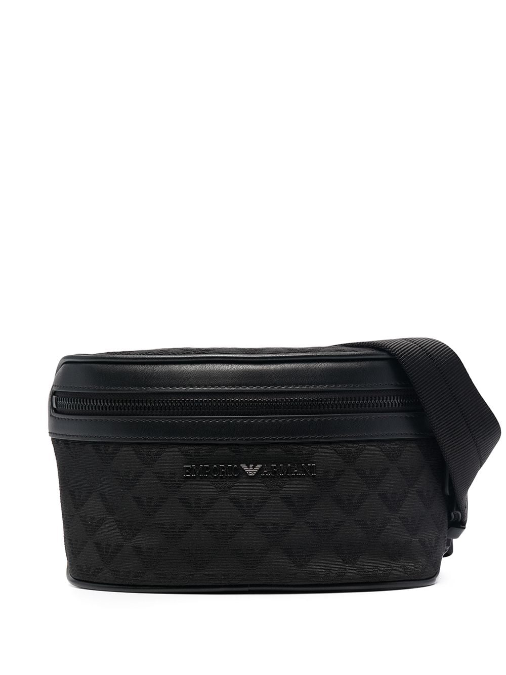 Emporio Armani monogram belt bag - Black von Emporio Armani