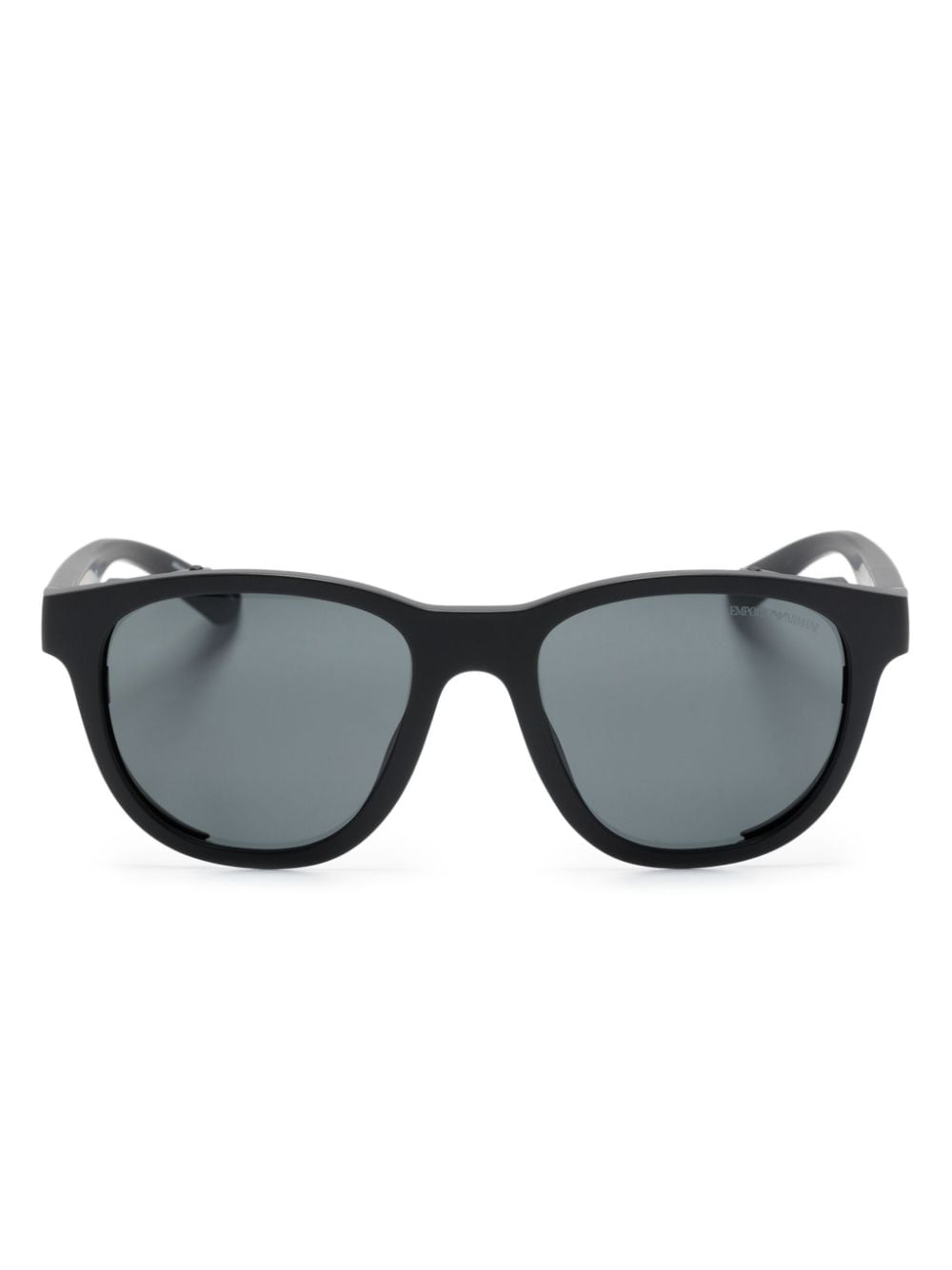 Emporio Armani oval-frame sunglasses - Black von Emporio Armani