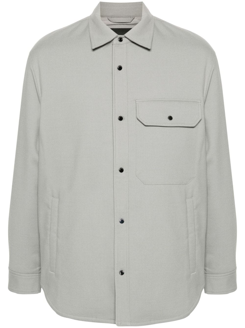 Emporio Armani padded shirt jacket - Grey von Emporio Armani