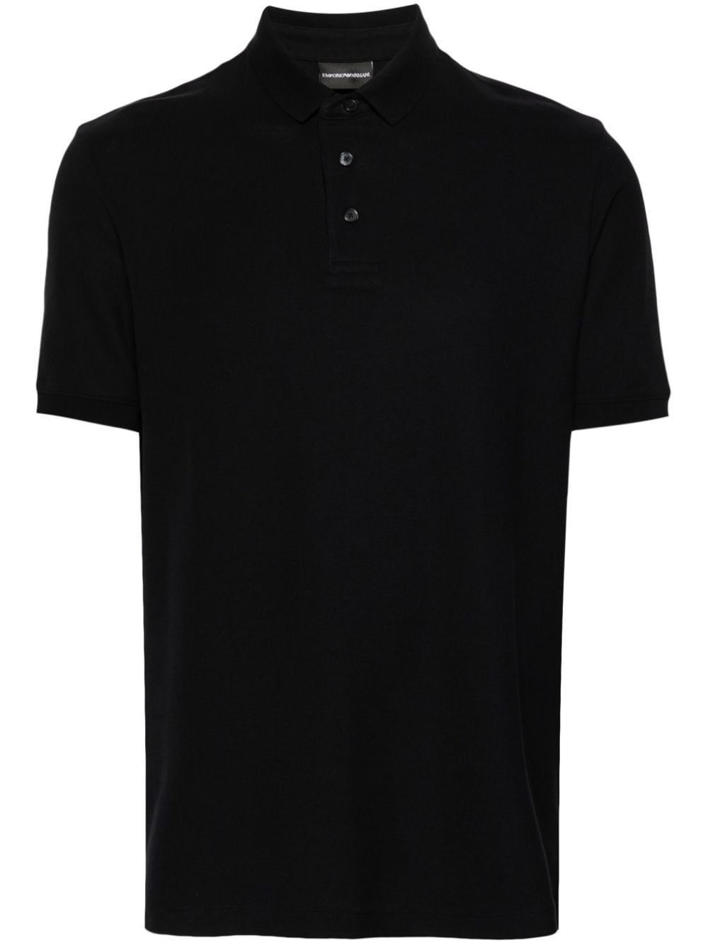 Emporio Armani piqué-weave cotton polo shirt - Blue von Emporio Armani