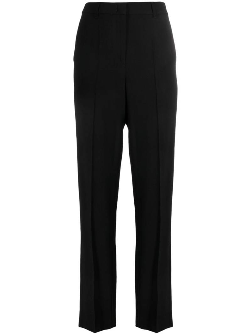 Emporio Armani pressed-crease straight-leg trousers - Black von Emporio Armani