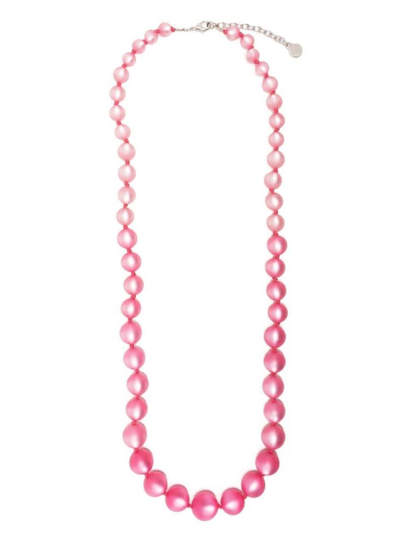 Emporio Armani resin beaded necklace - Pink von Emporio Armani