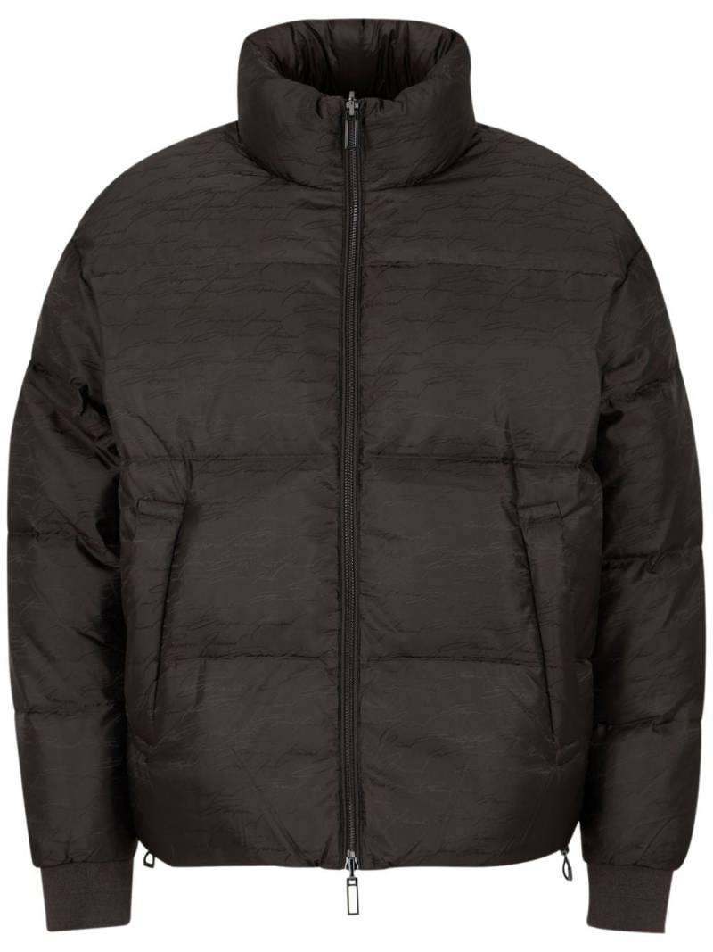 Emporio Armani reversible padded jacket - Black von Emporio Armani