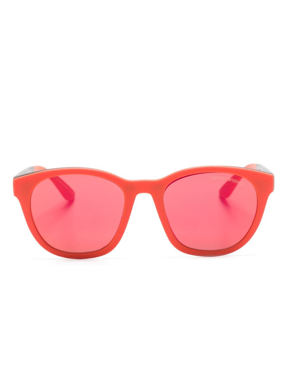 Emporio Armani reversible square-frame sunglasses - Red von Emporio Armani