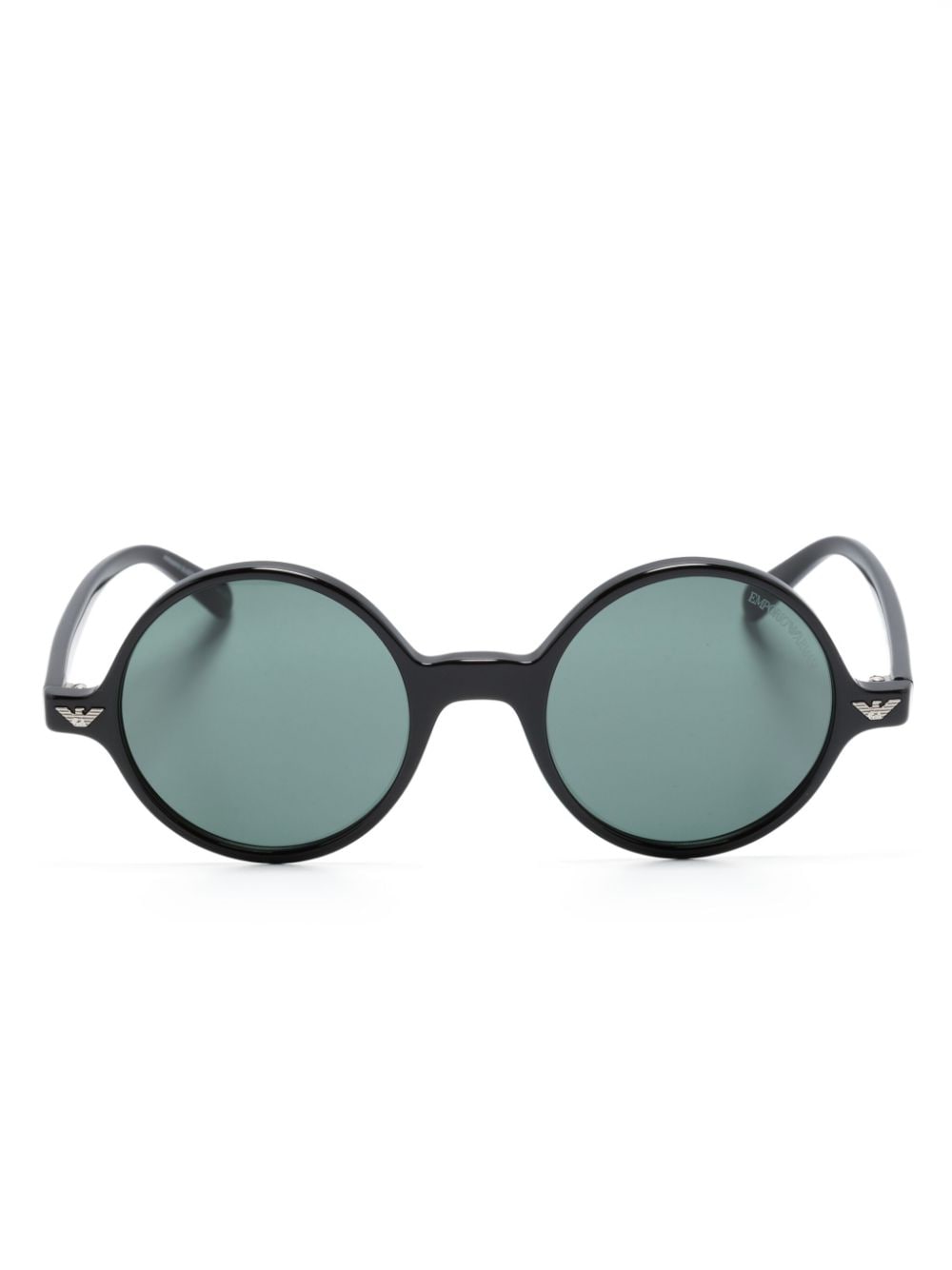 Emporio Armani round-frame sunglasses - Black von Emporio Armani