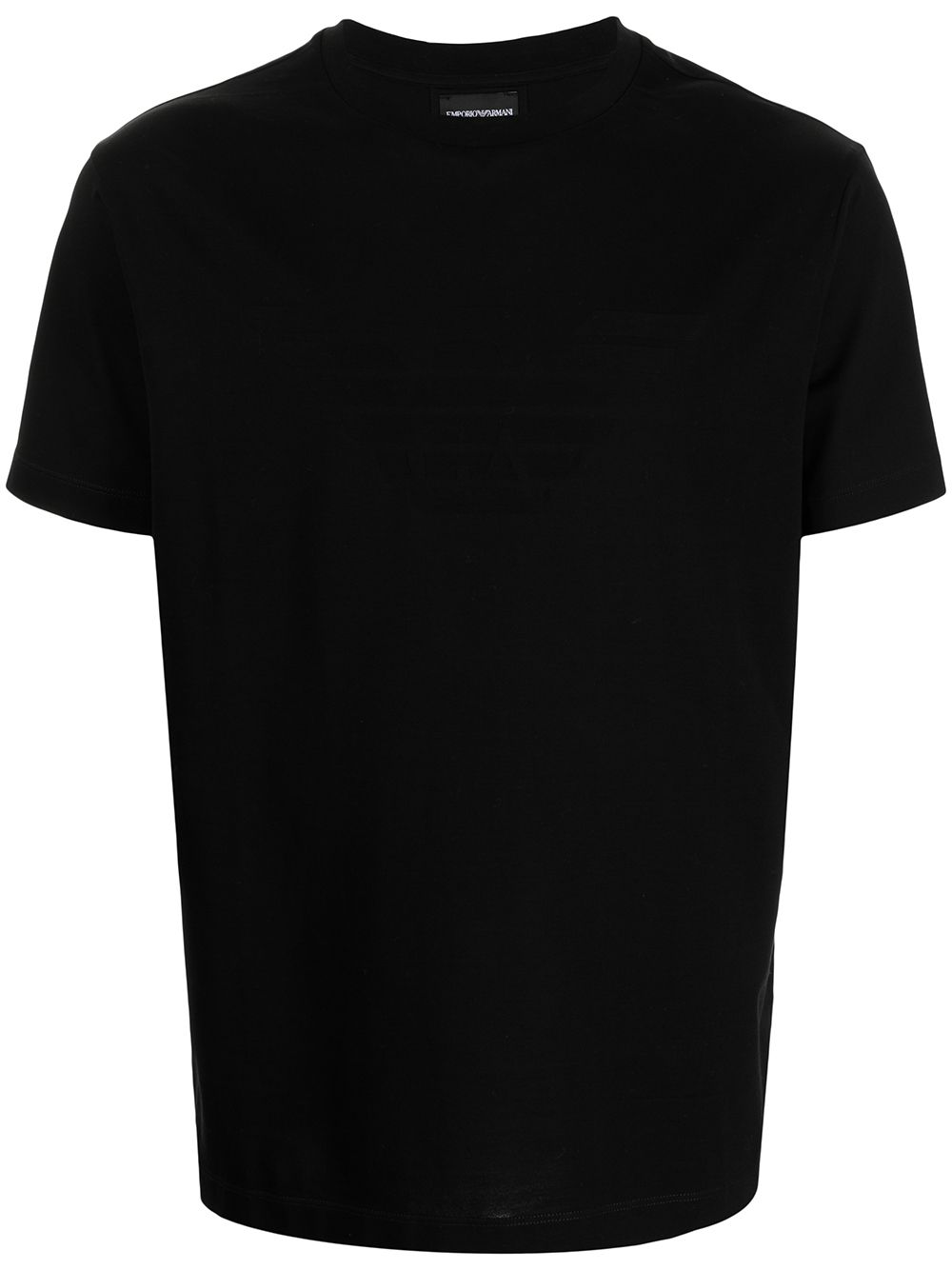 Emporio Armani round neck short-sleeved T-shirt - Black von Emporio Armani